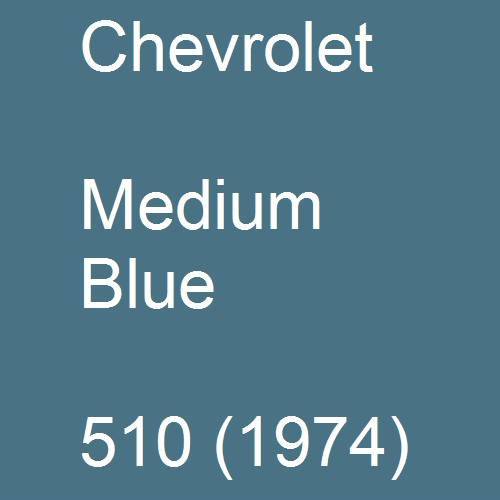 Chevrolet, Medium Blue, 510 (1974).